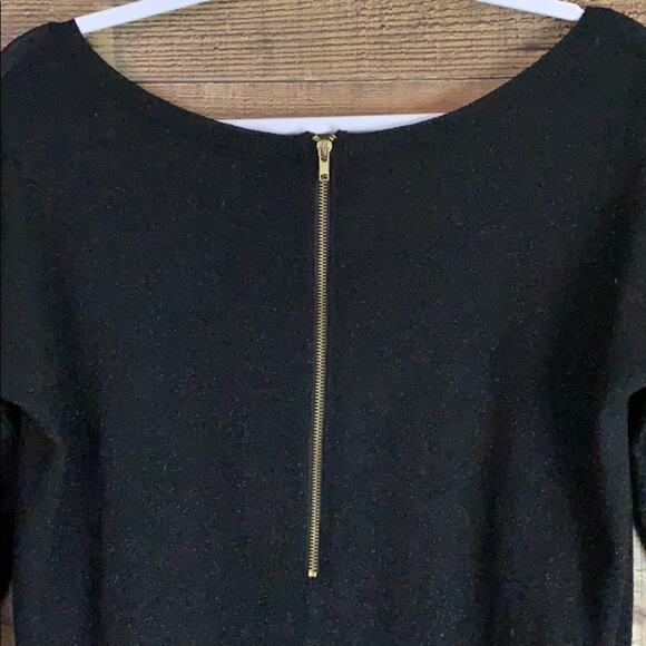 Patterson J. Kincaid Black Sparkly Cropped Sleeve Sweater Top Size XS - Picture 8 of 9